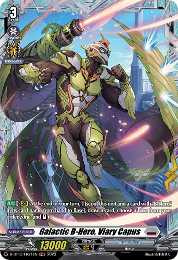 Galactic B-Hero, Viary Capus (FR) - Flight Of Chakrabarthi - Cardfight ...