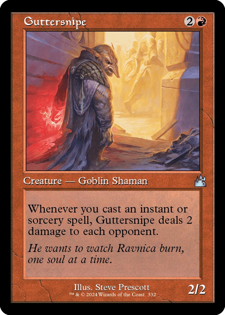 Guttersnipe (Retro Frame) Ravnica Remastered Magic The Gathering