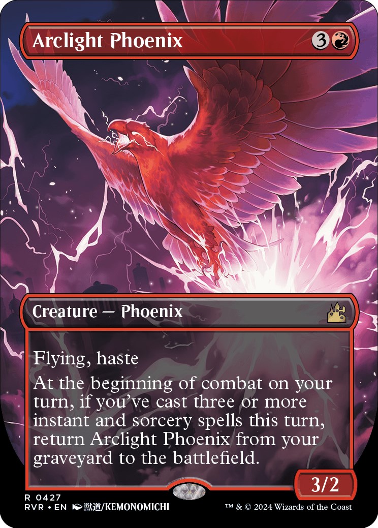 Arclight Phoenix (Anime Borderless) Ravnica Remastered Magic The Gathering