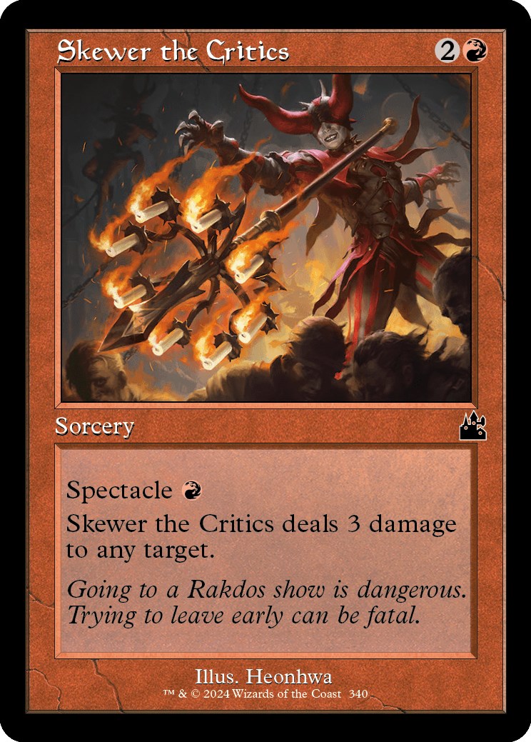 2X SKEWER THE Critics Ravnica Allegiance B6U MTG $3.11 - PicClick