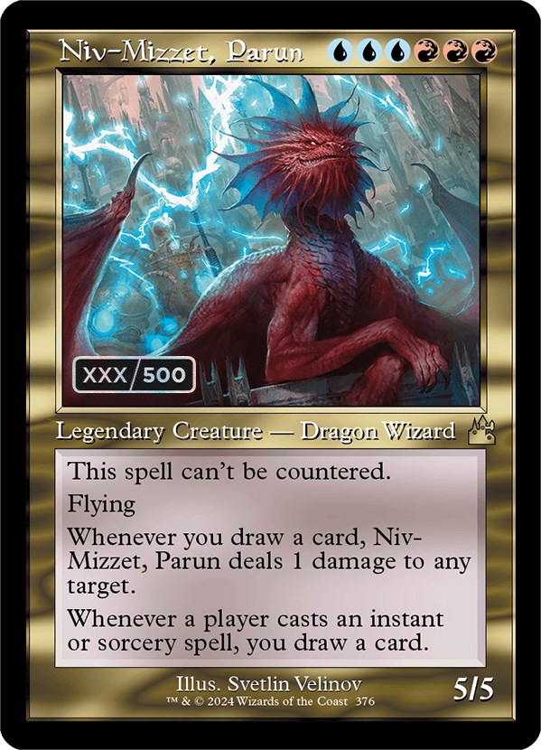 Niv-Mizzet, Parun (Retro Frame) (Serial Numbered) - Ravnica Remastered ...