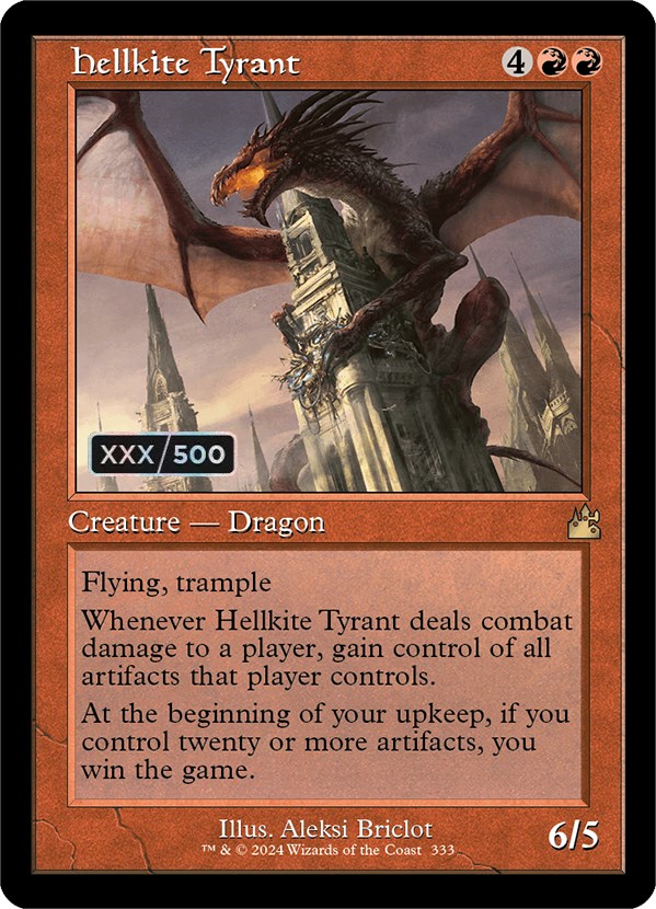 Hellkite Tyrant (Retro Frame) (Serial Numbered)