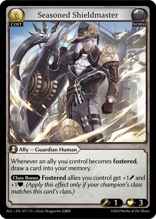 Seasoned Shieldmaster - Alchemical Revolution - Grand Archive TCG