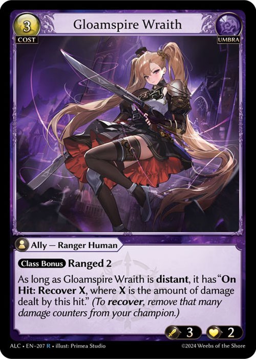 Gloamspire Wraith - Alchemical Revolution - Grand Archive TCG