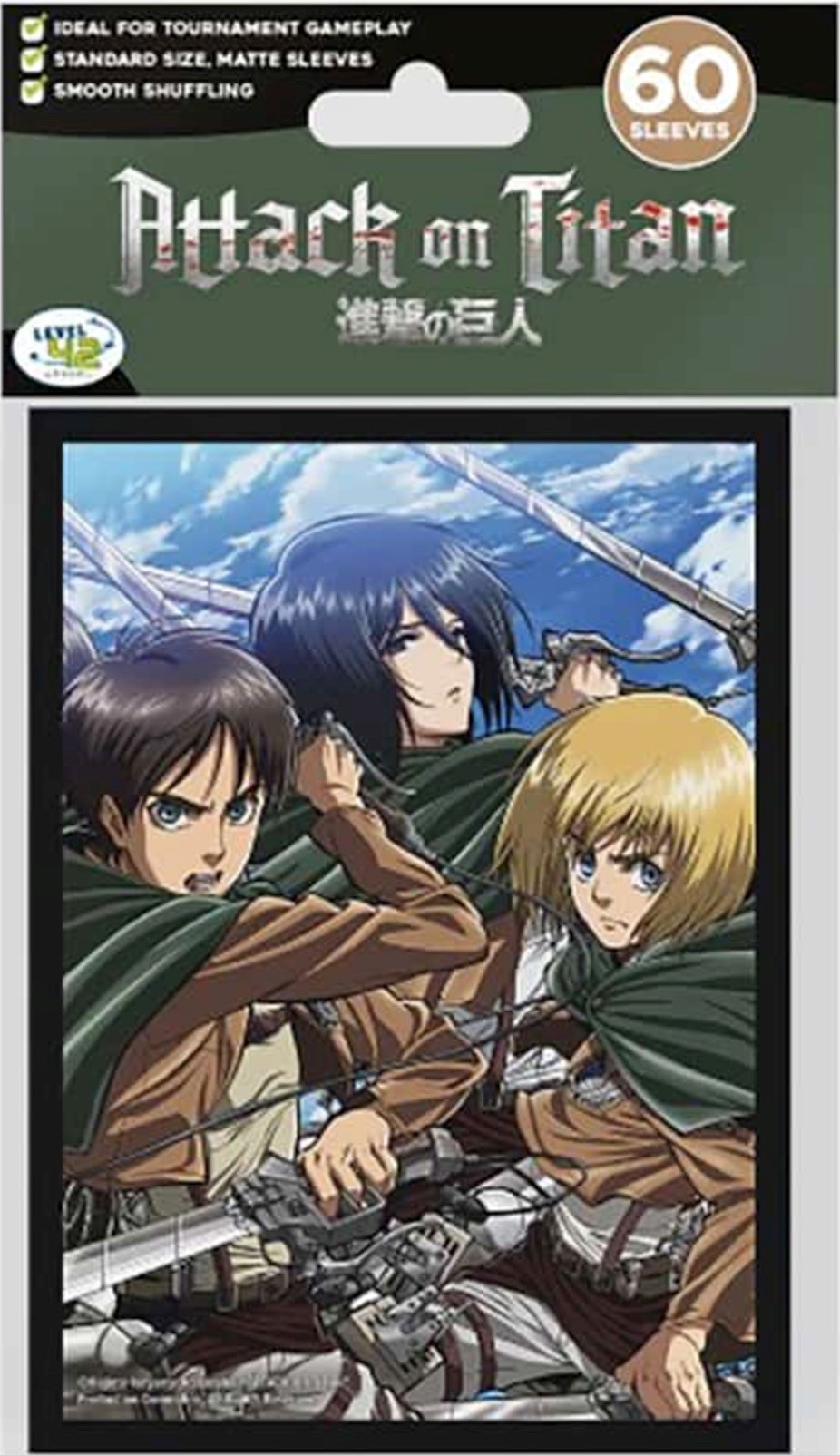 Attack on Titan - Battle Trio Sleeves (60-Pack) - Japanime Games Card ...