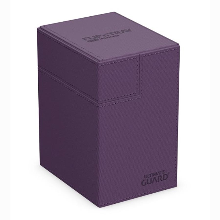 Ultimate Guard Twin Flip'n'Tray 160+ - Boîte Cartes XenoSkin Violet - Double Compartiment