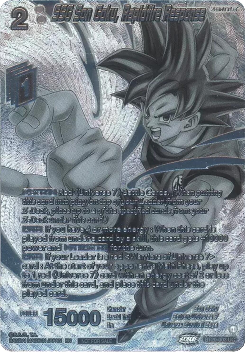 SSG Son Goku, Rapidfire Response (2023 Offline Regionals Silver Print ...