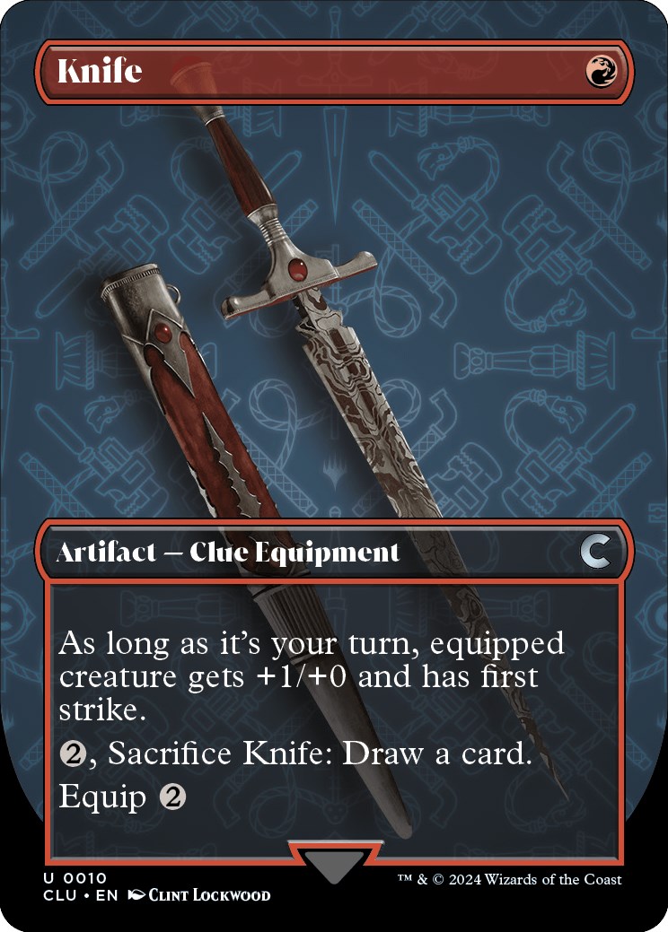 Knife (Borderless) Ravnica Clue Edition Magic The Gathering