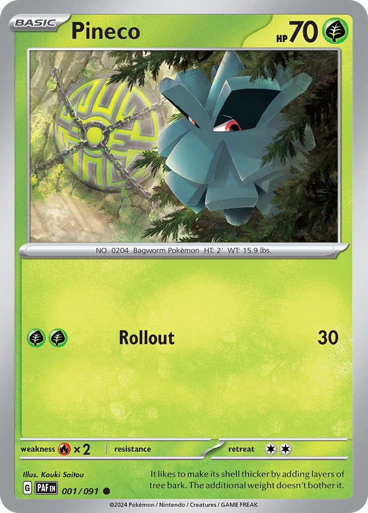 Pineco card artwork