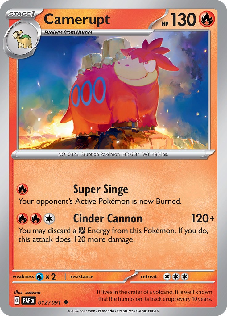 Camerupt card artwork