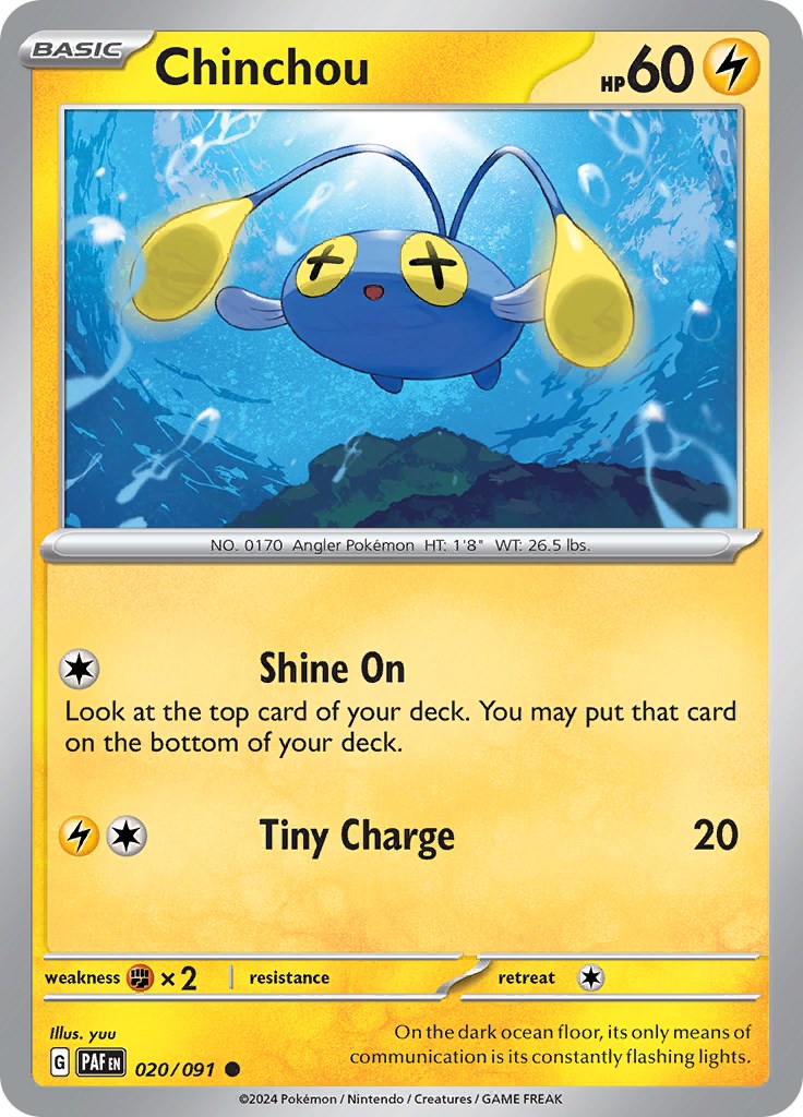 Chinchou card artwork