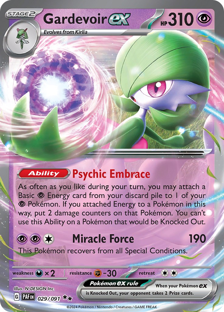 Gardevoir ex card artwork