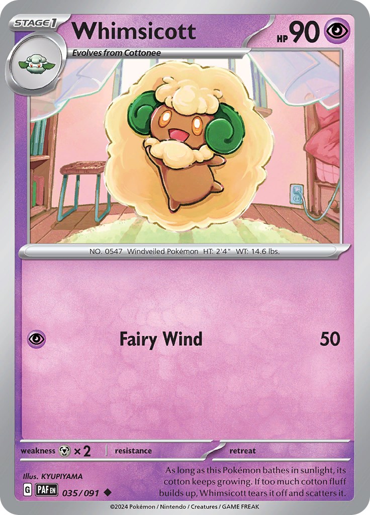 Whimsicott card artwork