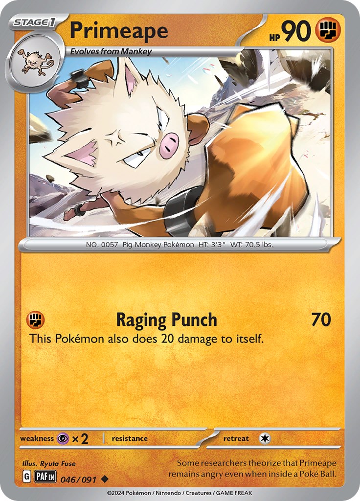 Primeape card artwork