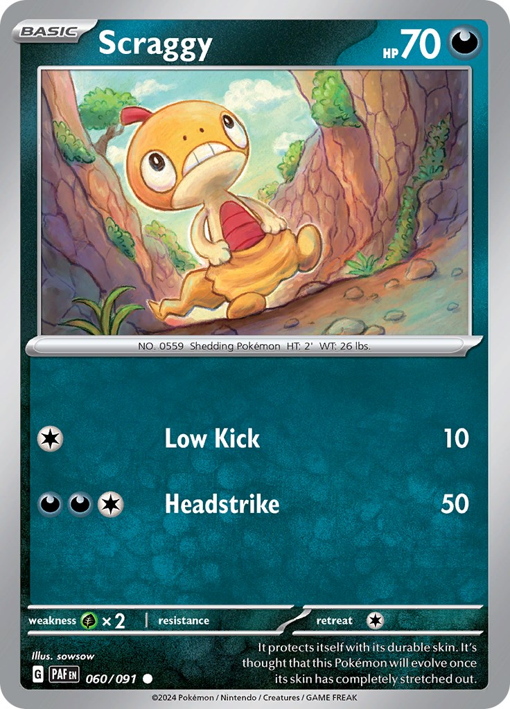 Scraggy card artwork