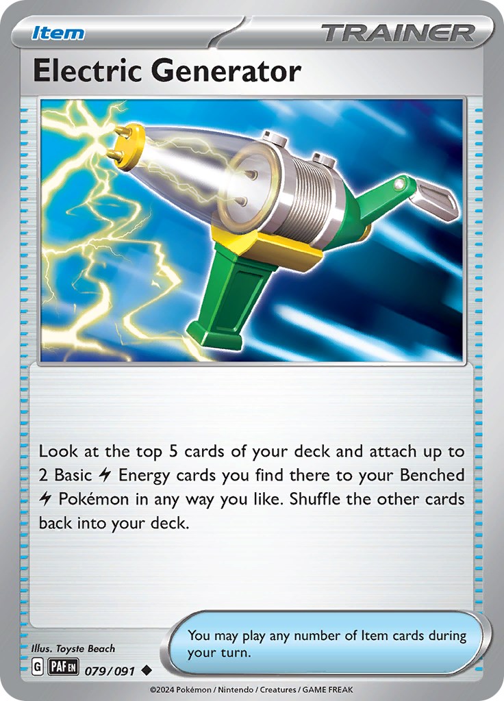 Electric Generator card artwork
