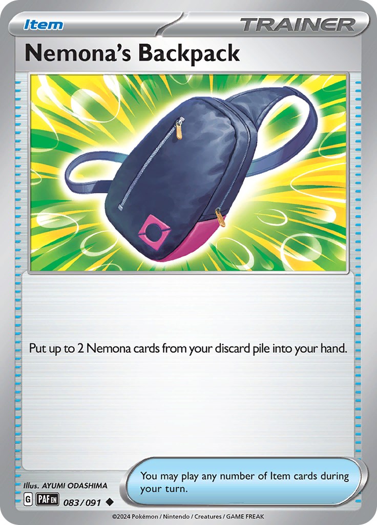 Nemona's Backpack card artwork