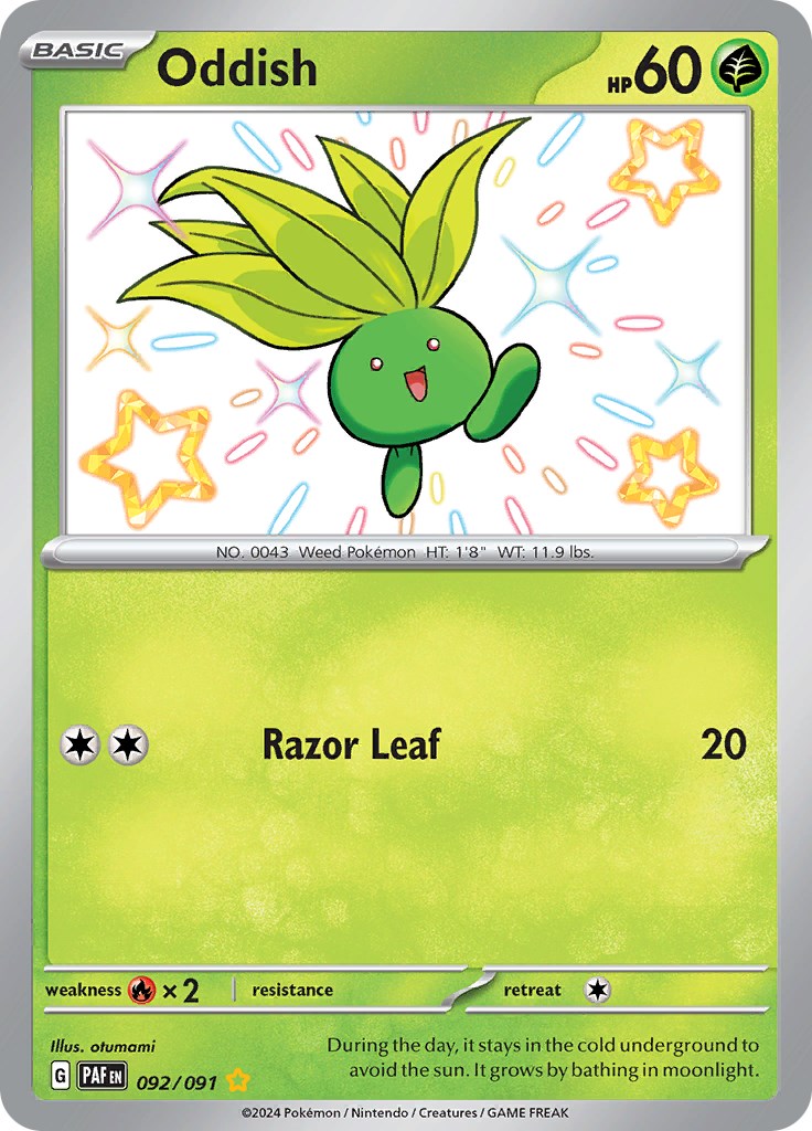 Oddish card artwork