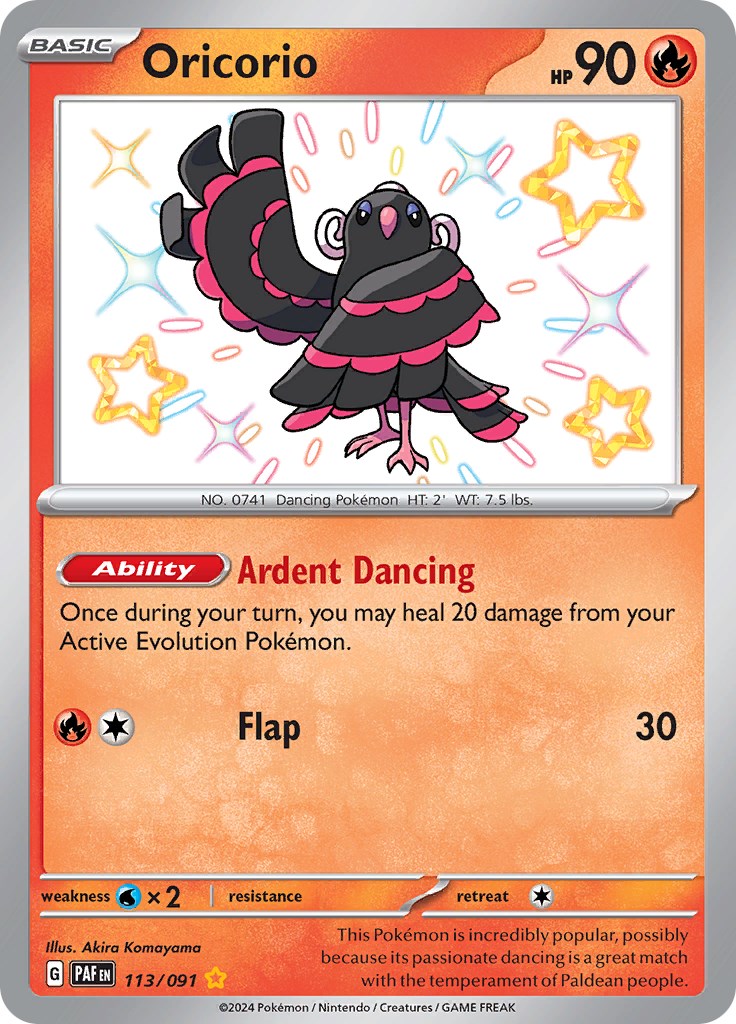 Oricorio card artwork