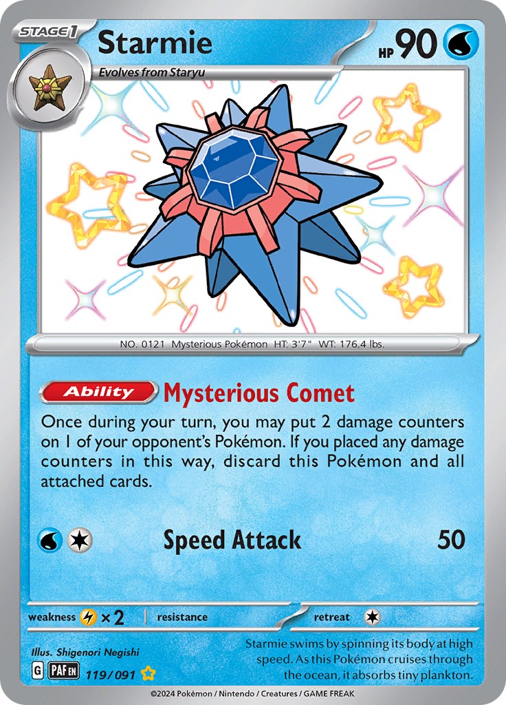 Starmie card artwork