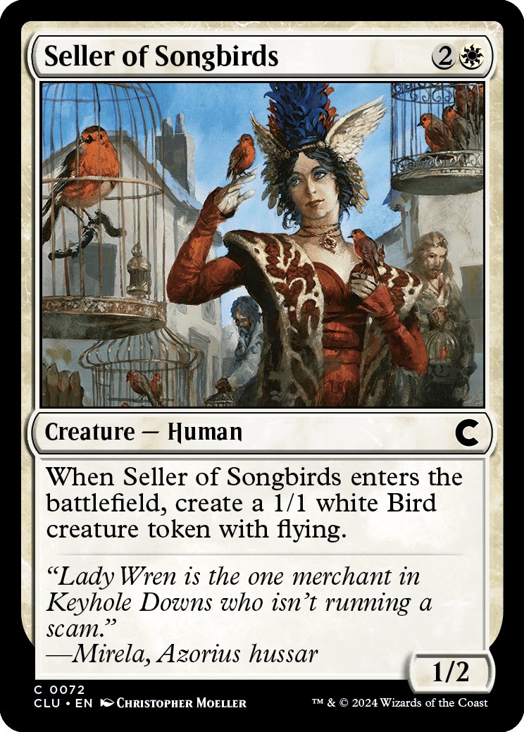 Seller of Songbirds Ravnica: Clue Edition Magic: The Gathering