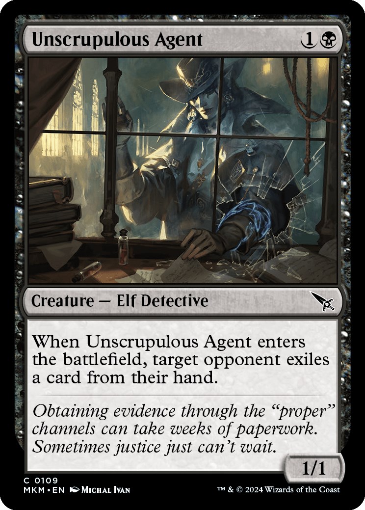 Unscrupulous Agent Murders At Karlov Manor Magic The Gathering