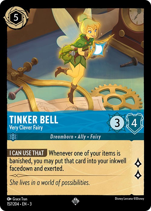 Tinker Bell - Very Clever Fairy - Into the Inklands - Disney Lorcana