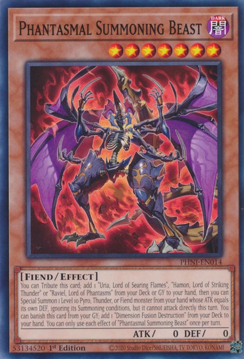 Phantasmal Summoning Beast - Phantom Nightmare - YuGiOh