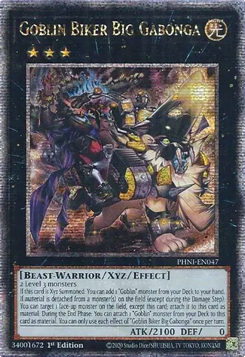 Goblin Biker Big Gabonga (Quarter Century Secret Rare) - Phantom ...