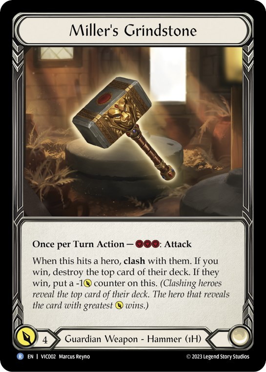 Miller's Grindstone Blitz Deck Heavy Hitters Victor Flesh and