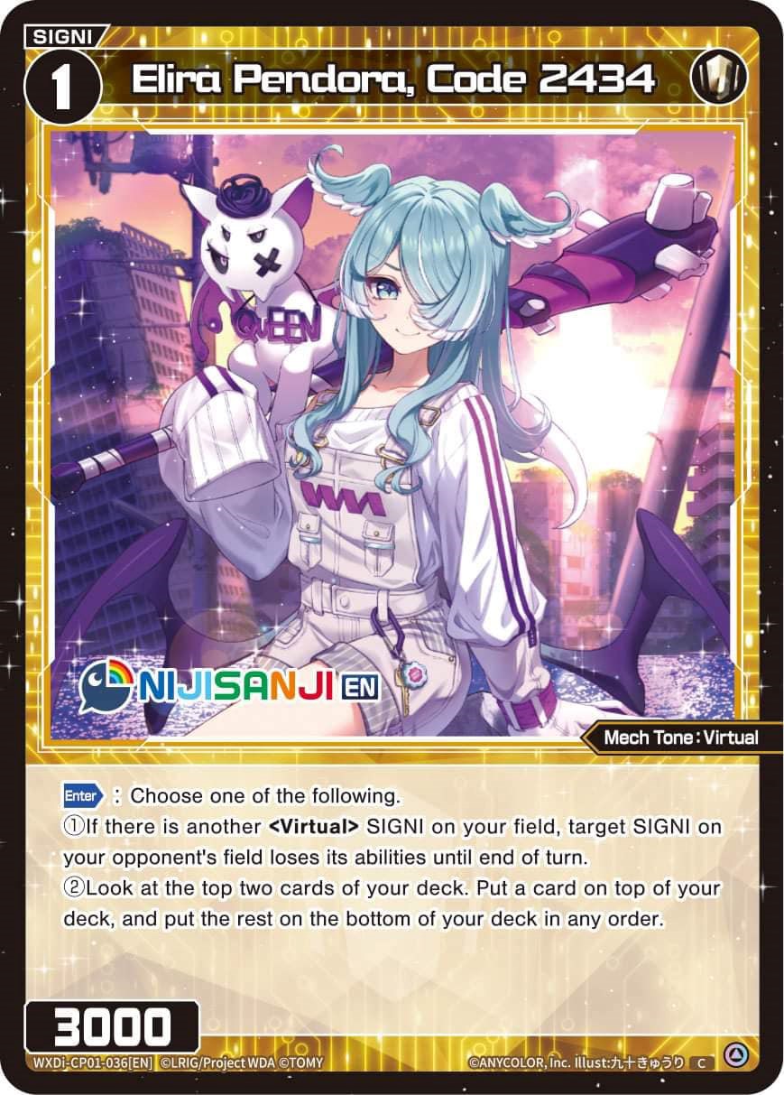 thumbnail image 2 of Petra Gurin Signed Holo Card – Code 2434 (WXDi-CP01-049P) – Nijisanji DIVA Wixoss JP 2 of 3
