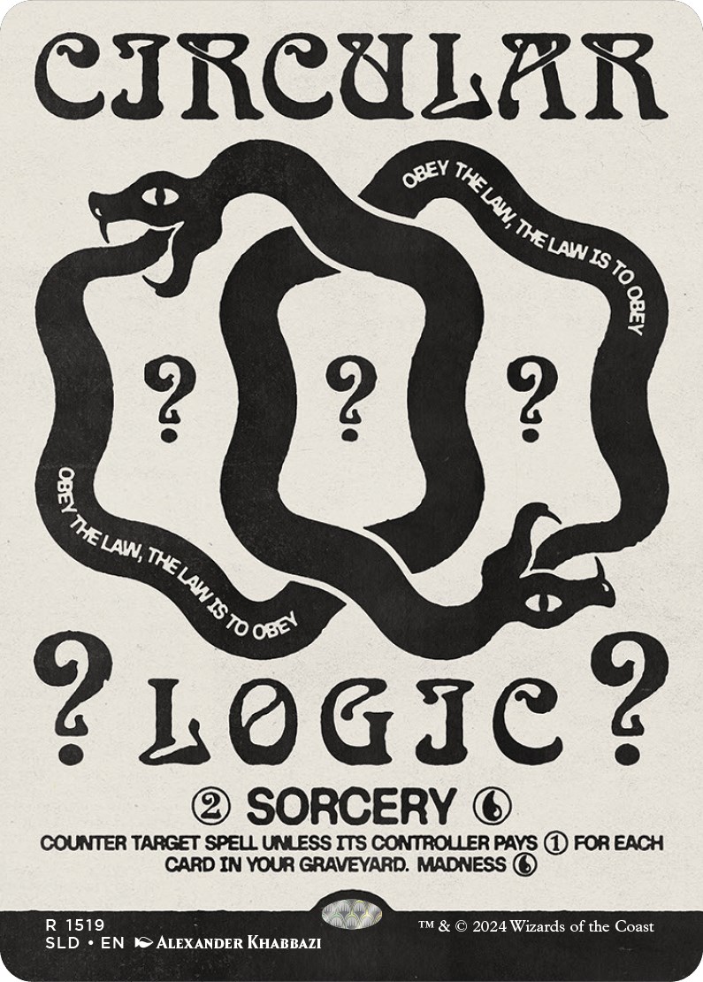 Magic: The Gathering – Circular Logic (Logica Circolare) – Carta Singola Torment, Rarità Non Comune, MTG