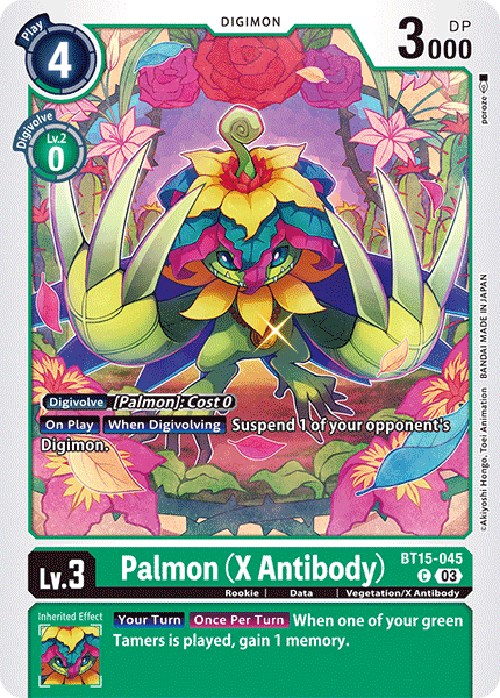 Palmon (X Antibody) - Exceed Apocalypse - Digimon Card Game