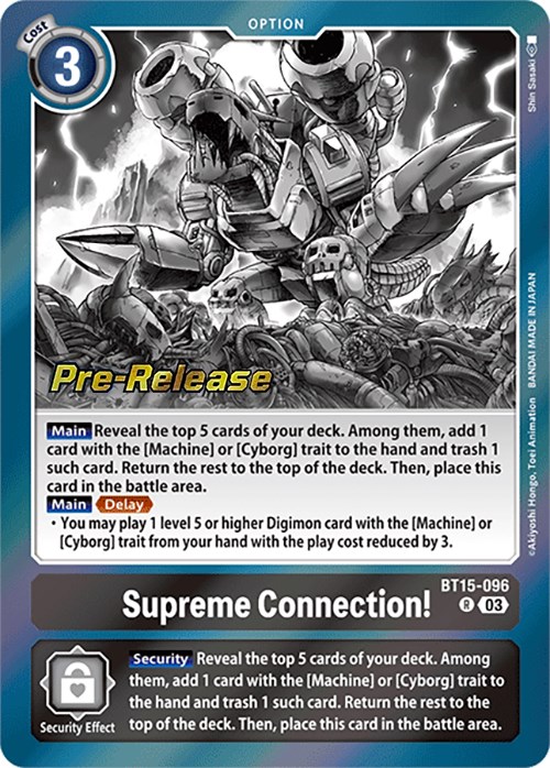 Supreme Connection! - Exceed Apocalypse Pre-Release Cards