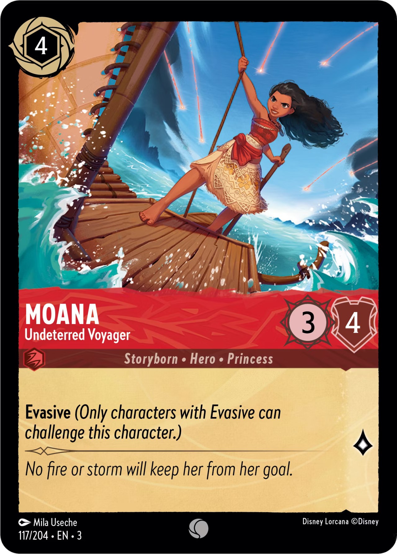 Moana - Undeterred Voyager - Into the Inklands - Disney Lorcana