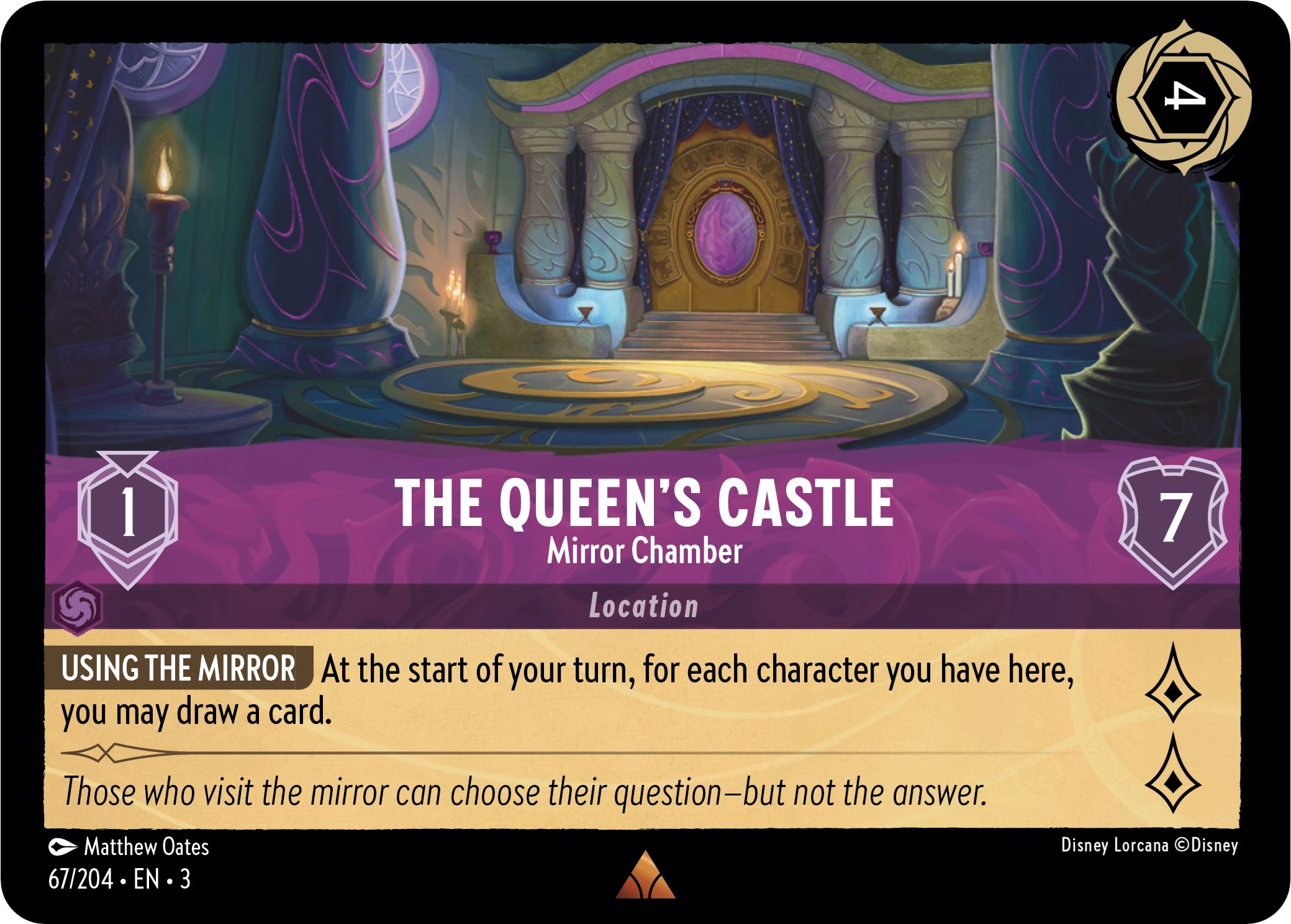 The Queen's Castle - Mirror Chamber - Into the Inklands - Disney Lorcana