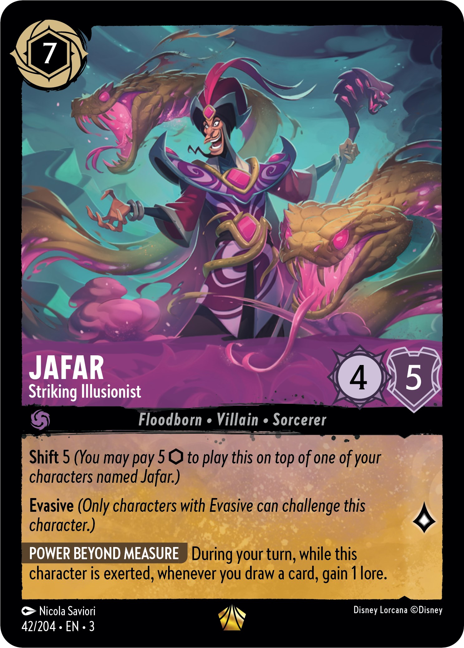 Jafar - Striking Illusionist - Into The Inklands - Disney Lorcana