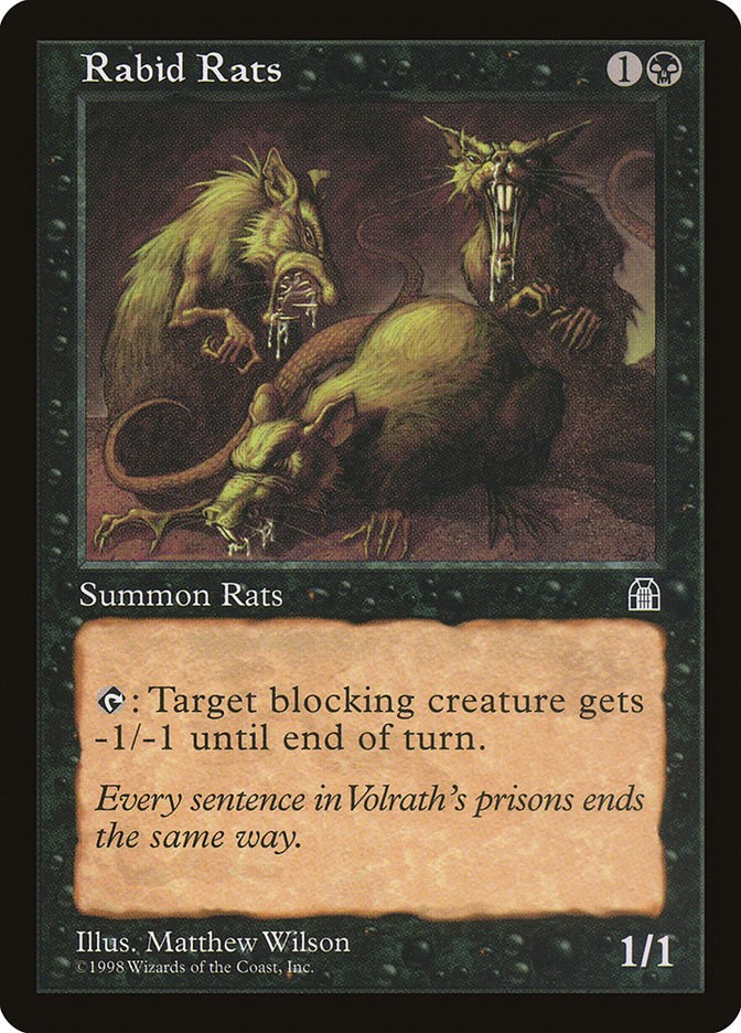 Rabid Rats - Stronghold - Magic: The Gathering