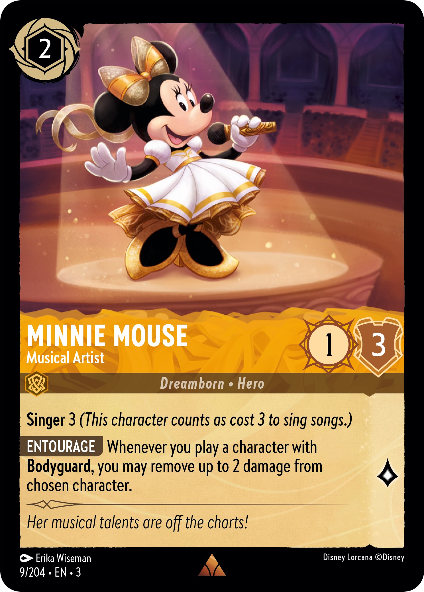 Minnie Mouse - Musical Artist - Into the Inklands - Disney Lorcana
