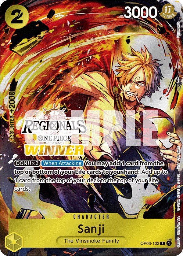 Vinsmoke Sanji - Hero Post SSR card YXT-SSR-023