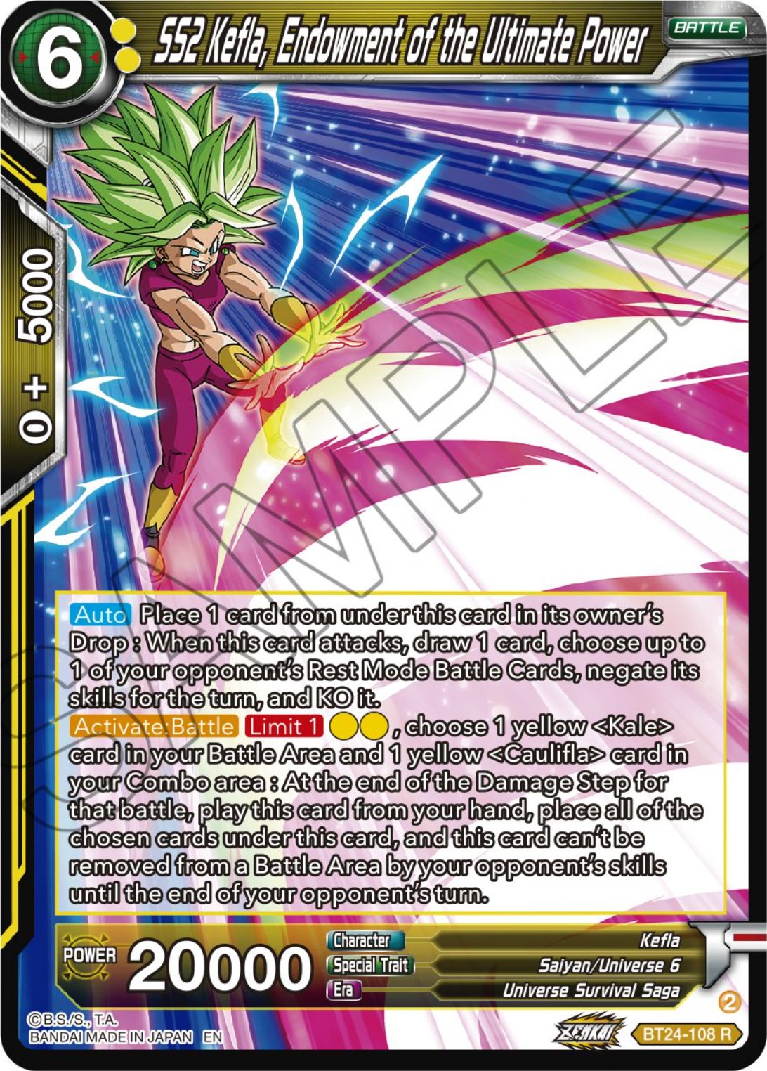 SS2 Kefla, Endowment of the Ultimate Power - Beyond Generations - Dragon  Ball Super: Masters