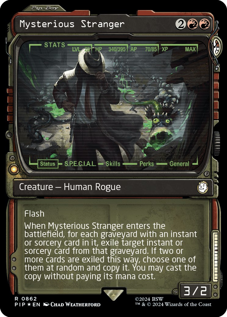 Mysterious Stranger (Showcase) (Surge Foil) - Universes Beyond: Fallout ...