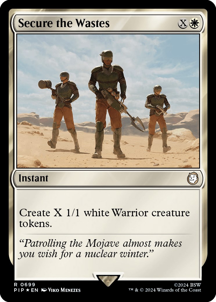 Secure the Wastes (Surge Foil) Universes Beyond Fallout Magic The Gathering