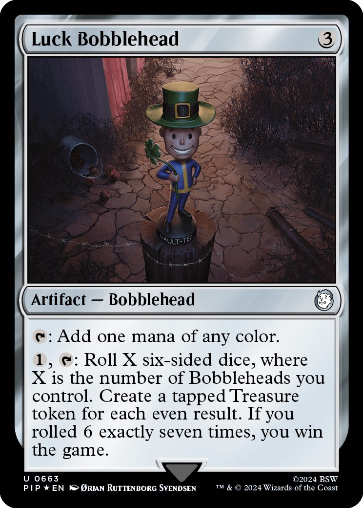 Luck Bobblehead (Surge Foil) - Universes Beyond: Fallout - Magic: The ...