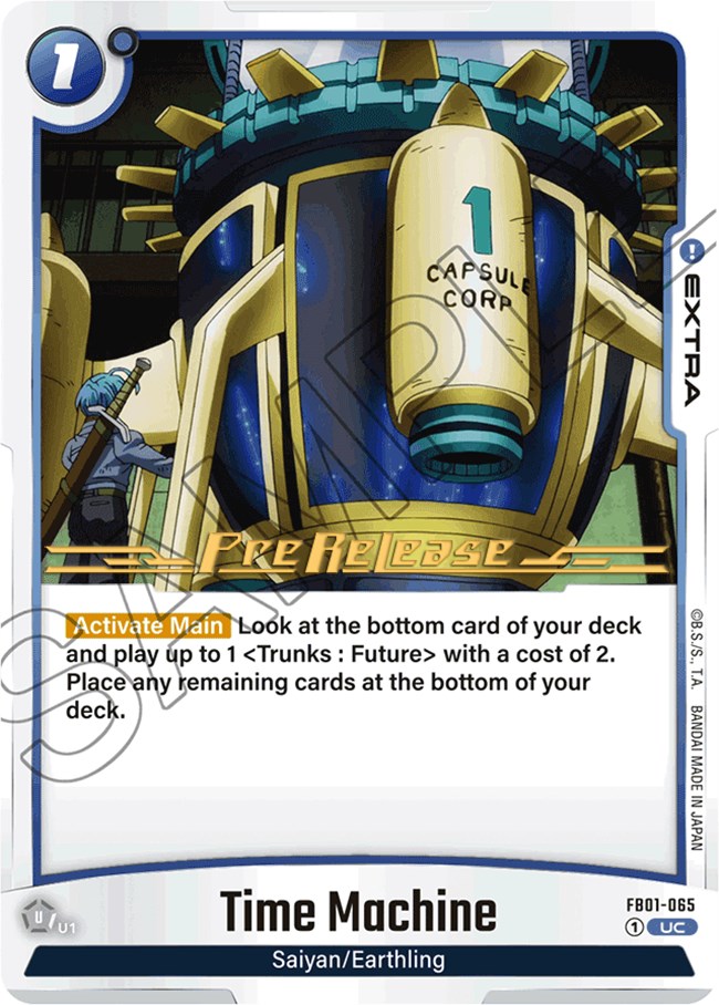 Time Machine - Awakened Pulse Pre-Release Cards - Dragon Ball Super ...