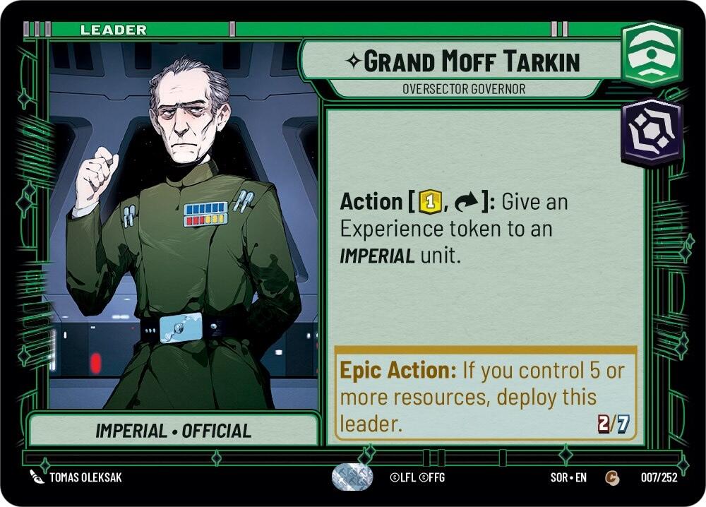 Grand Moff Tarkin - Oversector Governor - Spark of Rebellion - Star ...