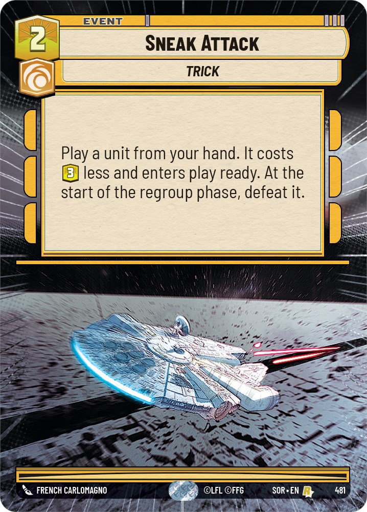 Sneak Attack (Hyperspace) Spark of Rebellion Star Wars Unlimited