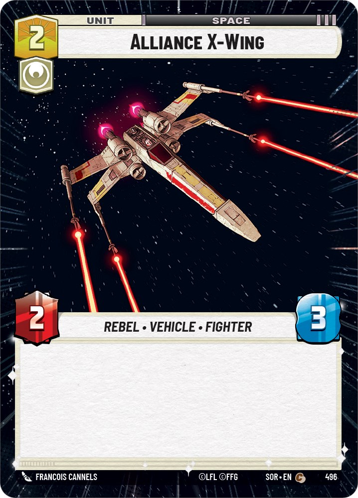 Alliance XWing (Hyperspace) Spark of Rebellion Star Wars Unlimited