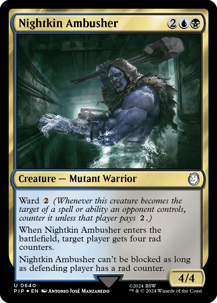 Nightkin Ambusher (Surge Foil) Universes Beyond Fallout Magic The Gathering