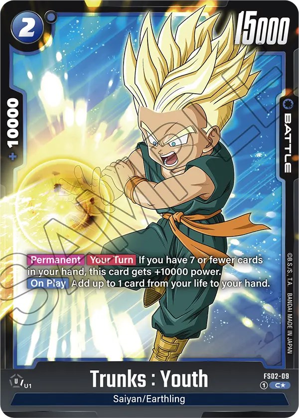 Trunks Youth FS0209 (Bonus Pack Alternate Art) Starter Deck 2